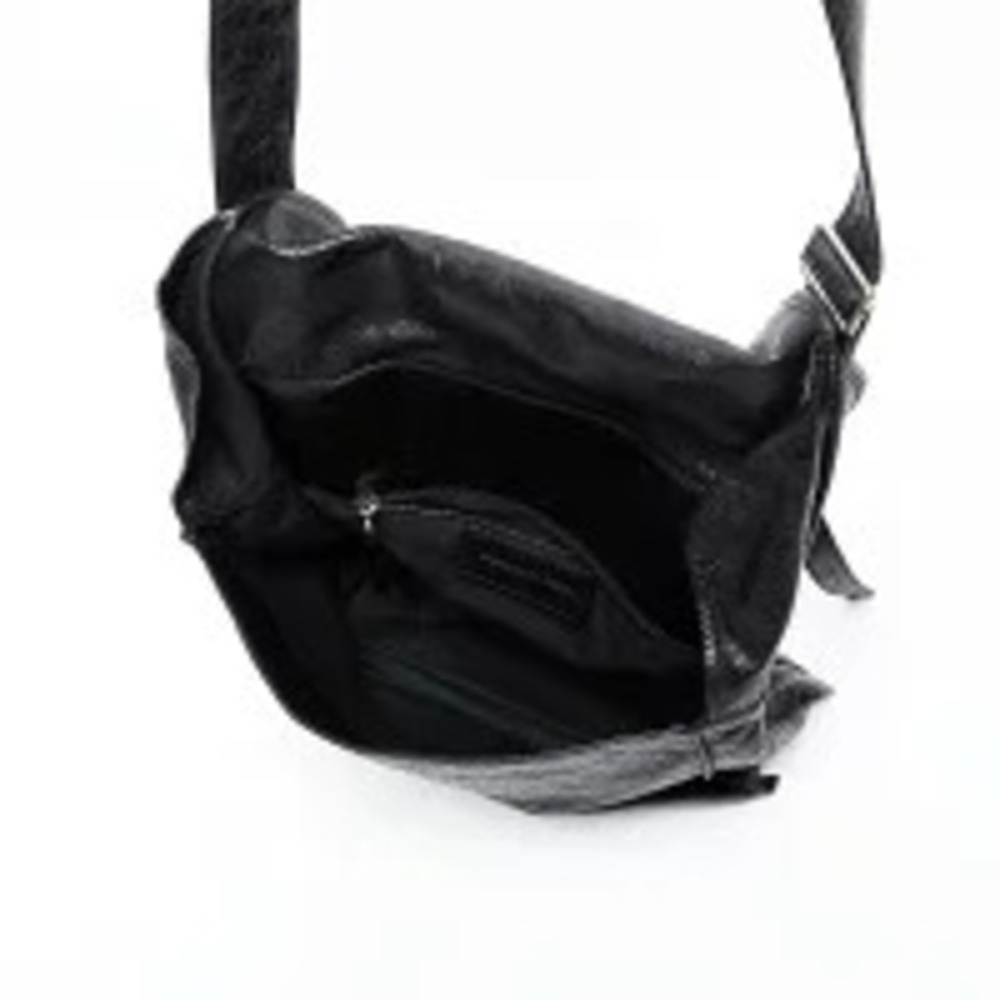 Balenciaga Leather Motocross Shoulder Bag Black - Picture 11 of 12